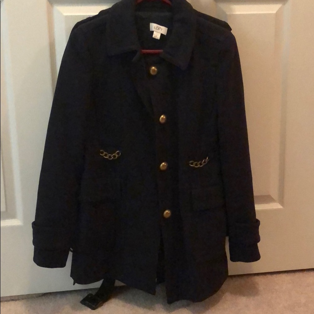 Navy and golden LOFT coat